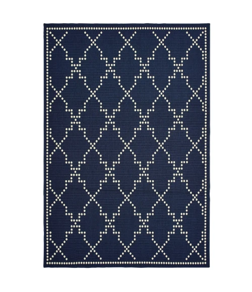 Oriental Weavers Area Rug Marina 7765B Navy 7'10" X 10'10"