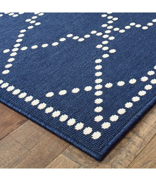 Oriental Weavers Area Rug Marina 7765B Navy 7'10" X 10'10"
