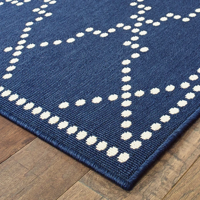 Oriental Weavers Area Rug Marina 7765B Navy 7'10" X 10'10"