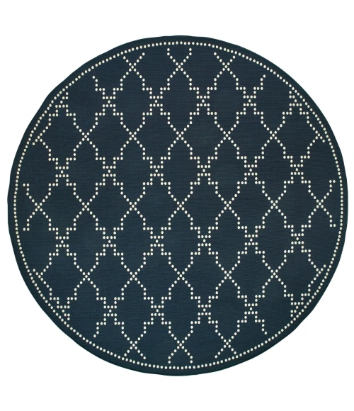 Oriental Weavers Area Rug Marina 7765B Navy 7'10" X 10'10"