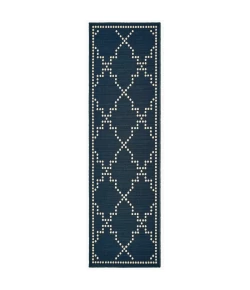 Oriental Weavers Marina 7765B Navy/ Ivory Area Rug 2 ft. 3 in. X 7 ft. 6 in. Runner