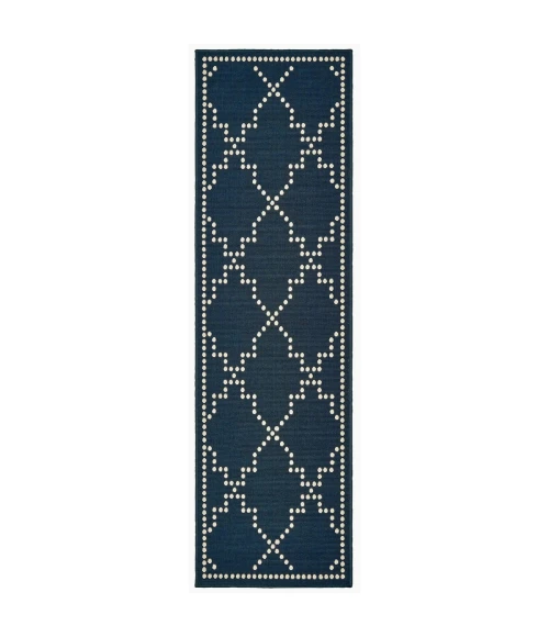 Oriental Weavers Area Rug Marina 7765B Navy 7'10" X 10'10"