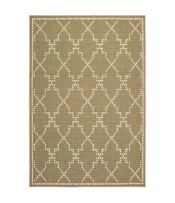 Oriental Weavers Marina 7765Y Tan/ Ivory Area Rug 6 ft. 7 in. X 9 ft. 6 in. Rectangle