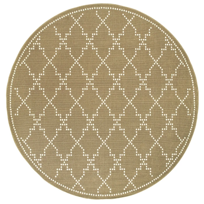 Oriental Weavers Area Rug Marina 7765Y Tan 7'10" X 10'10"