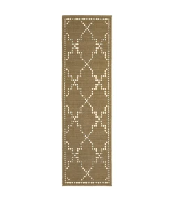 Oriental Weavers Marina 7765Y Tan/ Ivory Area Rug 2 ft. 3 in. X 7 ft. 6 in. Runner