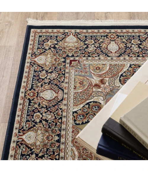 Oriental Weavers Area Rug Masterpiece 1802B Navy 5' 3" X  7' 6"