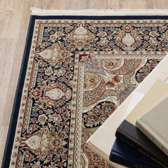 Oriental Weavers Area Rug Masterpiece 1802B Navy 9'10" X 12'10"
