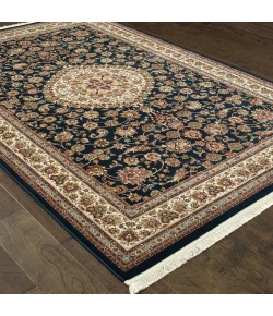 Oriental Weavers Masterpiece 033B2 Navy/ Ivory Area Rug 6 ft. 7 in. X 9 ft. 6 in. Rectangle