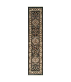 Oriental Weavers Masterpiece 033B2 Navy/ Ivory Area Rug 2 ft. 3 in. X 10 ft. 0 in. Runner