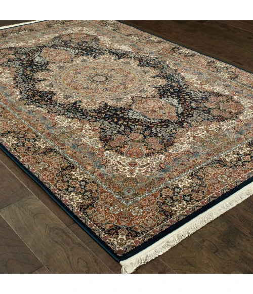 Oriental Weavers Area Rug Masterpiece 5501K Navy 5' 3" X  7' 6"