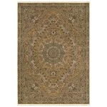 Oriental Weavers Masterpiece 8022J Gold/ Ivory Area Rug 7 ft. 10 in. X 10 ft. 10 in. Rectangle