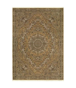 Oriental Weavers Masterpiece 8022J Gold/ Ivory Area Rug 6 ft. 7 in. X 9 ft. 6 in. Rectangle