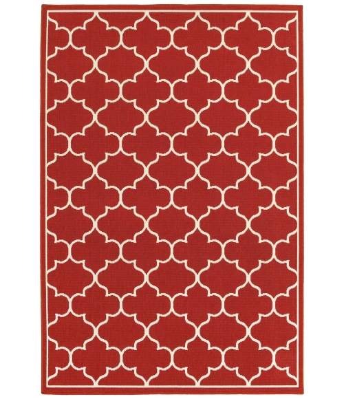 Oriental Weavers Area Rug Meridian 1295R Red 8' 6" X 13' 0"