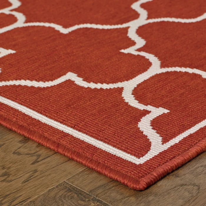 Oriental Weavers Area Rug Meridian 1295R Red 1'10" X  2'10"