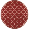 Oriental Weavers Meridian 1295R Red/ Ivory Area Rug 7 ft. 10 in. Round