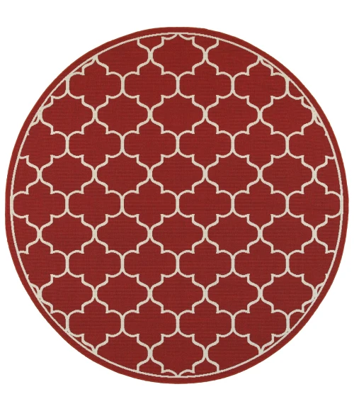 Oriental Weavers Area Rug Meridian 1295R Red 8' 6" X 13' 0"