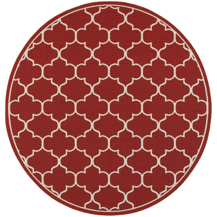 Oriental Weavers Area Rug Meridian 1295R Red 1'10" X  2'10"