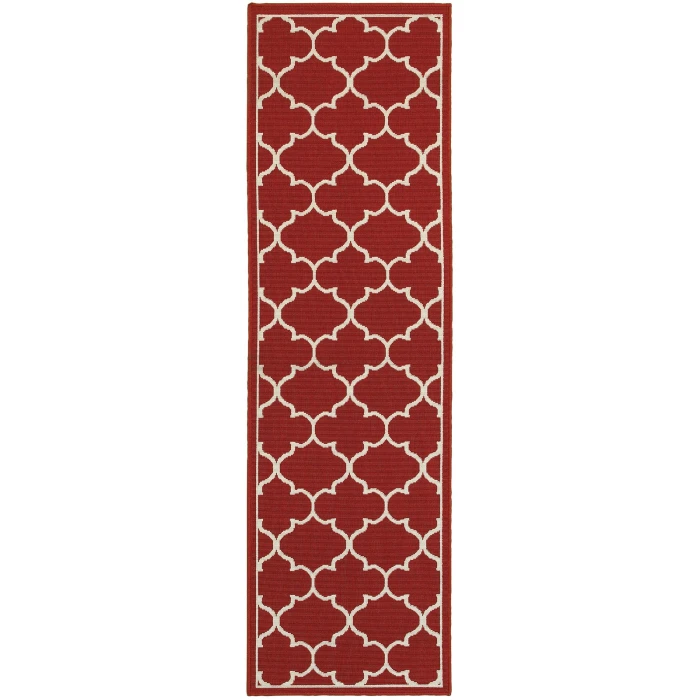Oriental Weavers Area Rug Meridian 1295R Red 1'10" X  2'10"