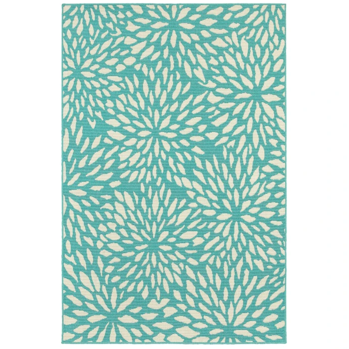 Oriental Weavers Area Rug Meridian 1506L Blue 5' 3" X  7' 6"