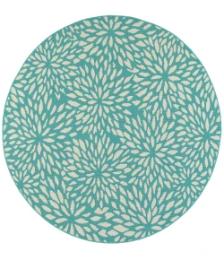 Oriental Weavers Meridian 1506L Blue/ Ivory Area Rug 7 ft. 10 in. Round