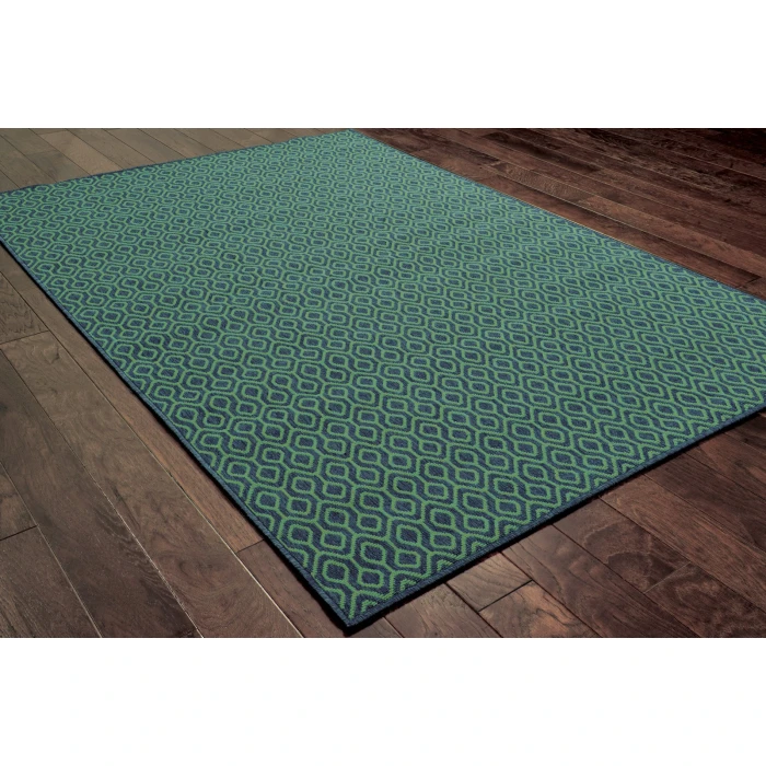 Oriental Weavers Area Rug Meridian 1634Q Navy 5' 3" X  7' 6"