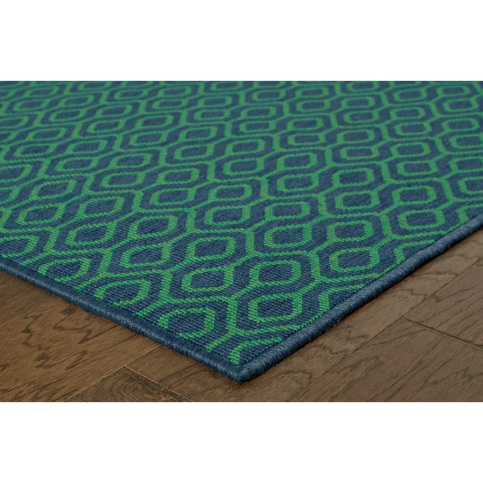 Oriental Weavers Area Rug Meridian 1634Q Navy 5' 3" X  7' 6"