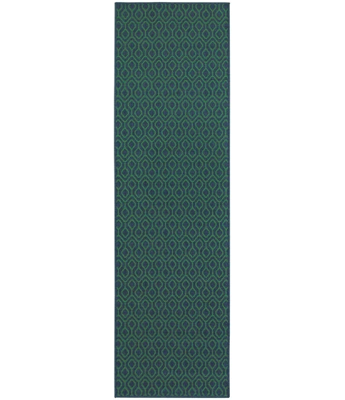 Oriental Weavers Area Rug Meridian 1634Q Navy 8' 6" X 13' 0"