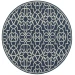 Oriental Weavers Meridian 2205B Navy/ Ivory Area Rug 7 ft. 10 in. Round