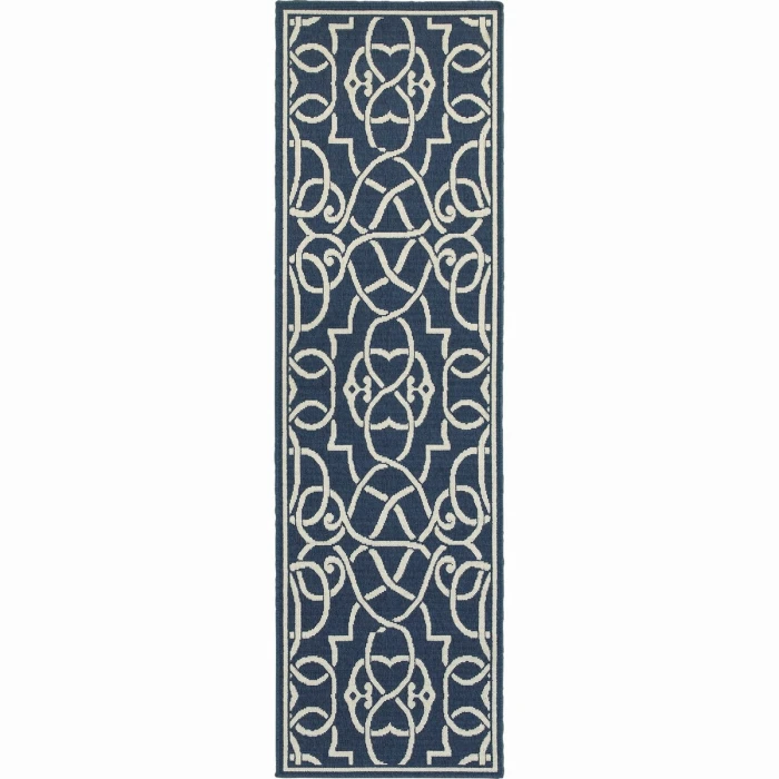 Oriental Weavers Area Rug Meridian 2205B Navy 7'10"