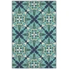 Oriental Weavers Meridian 2206B Blue/ Green Area Rug 8 ft. 6 in. X 13 ft. 0 in. Rectangle
