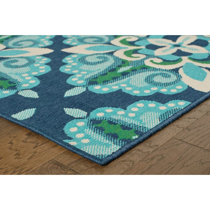 Oriental Weavers Area Rug Meridian 2206B Blue 2' 3" X  7' 6" Runner