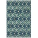 Oriental Weavers Meridian 2209B Navy/ Green Area Rug 1 ft. 10 in. X 2 ft. 10 in. Rectangle