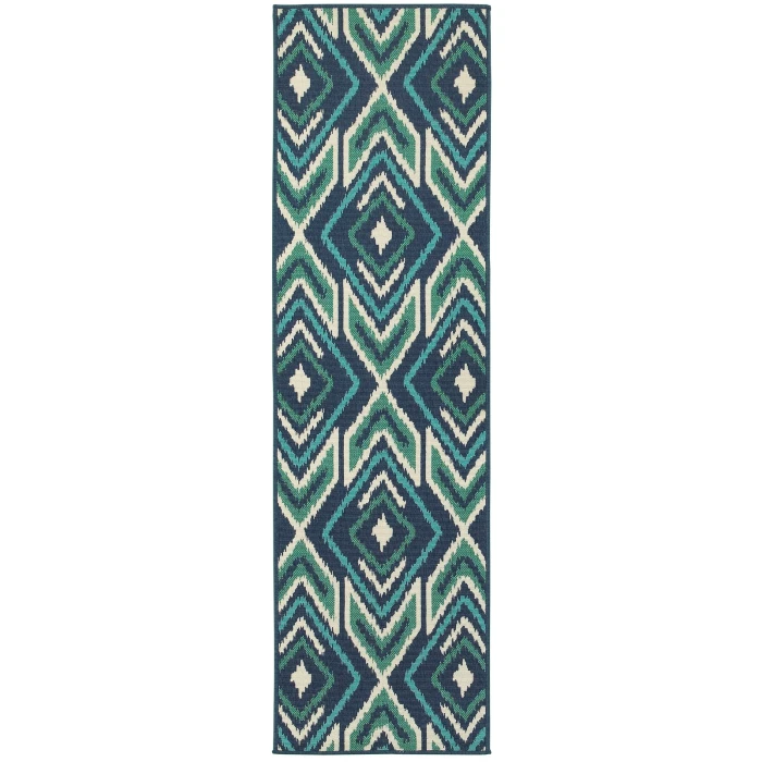Oriental Weavers Area Rug Meridian 2209B Navy 5' 3" X  7' 6"