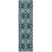 Oriental Weavers Meridian 2209B Navy/ Green Area Rug 2 ft. 3 in. X 7 ft. 6 in. Runner