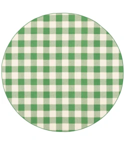 Oriental Weavers Meridian 2598G Green/ Ivory Area Rug 7 ft. 10 in. Round