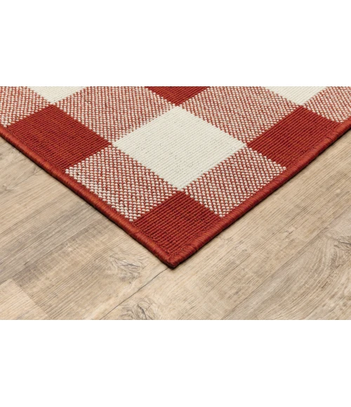 Oriental Weavers Area Rug Meridian 2598R Red 8' 6" X 13' 0"