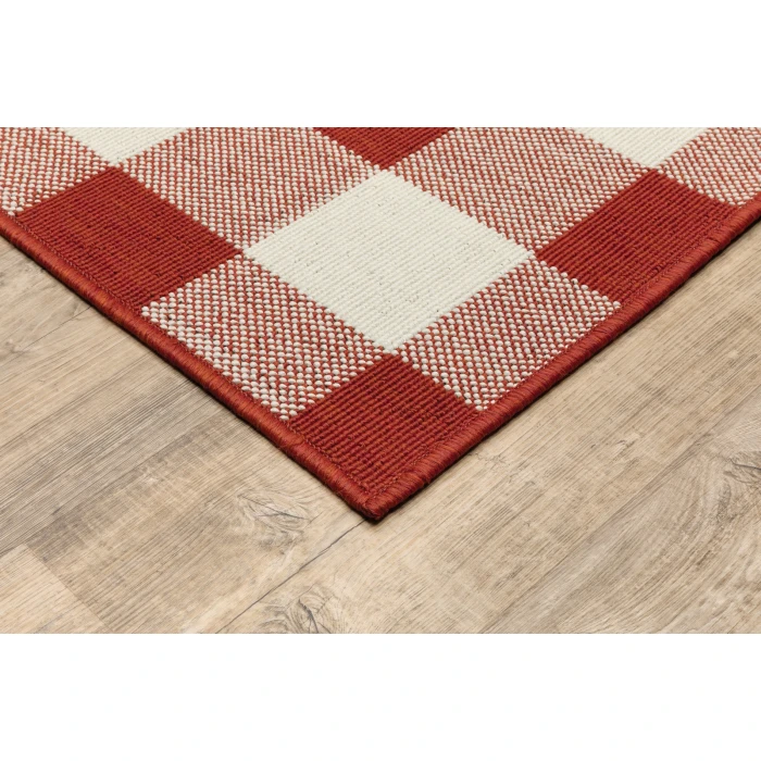 Oriental Weavers Area Rug Meridian 2598R Red 5' 3" X  7' 6"