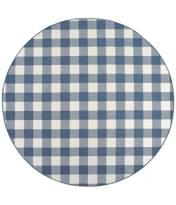 Oriental Weavers Meridian 2598V Blue/ Ivory Area Rug 7 ft. 10 in. Round