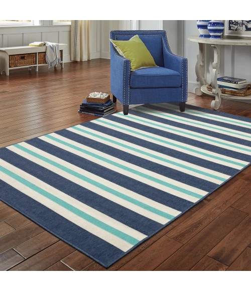 Oriental Weavers Area Rug Meridian 5701B Blue 8' 6" X 13' 0"