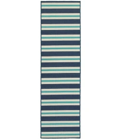 Oriental Weavers Meridian 5701B Blue/ Ivory Area Rug 2 ft. 3 in. X 7 ft. 6 in. Runner