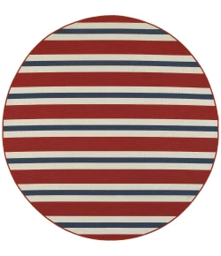 Oriental Weavers Meridian 5701R Red/ Blue Area Rug 7 ft. 10 in. Round
