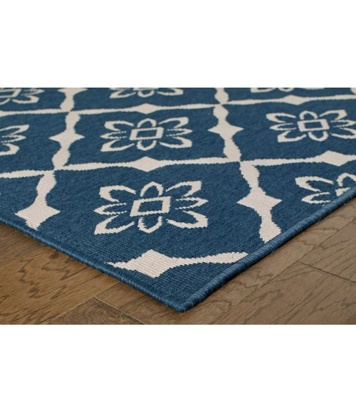 Oriental Weavers Area Rug Meridian 5703B Navy 8' 6" X 13' 0"