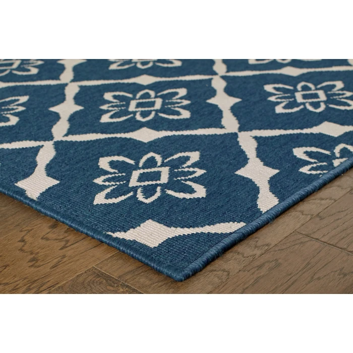 Oriental Weavers Area Rug Meridian 5703B Navy 6' 7" X  9' 6"