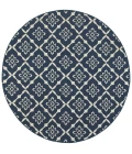 Oriental Weavers Area Rug Meridian 5703B Navy 8' 6" X 13' 0"