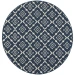 Oriental Weavers Meridian 5703B Navy/ Ivory Area Rug 7 ft. 10 in. Round