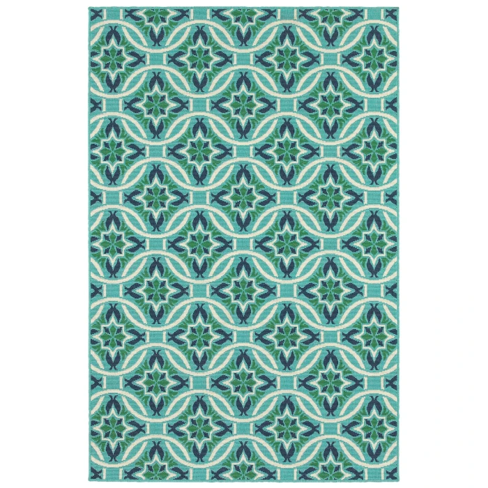 Oriental Weavers Area Rug Meridian 5868L Blue 5' 3" X  7' 6"