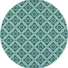 Oriental Weavers Meridian 5868L Blue/ Green Area Rug 7 ft. 10 in. Round