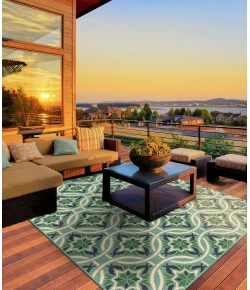 Oriental Weavers Meridian 5868L Blue/ Green Area Rug 8 ft. 6 in. X 13 ft. 0 in. Rectangle