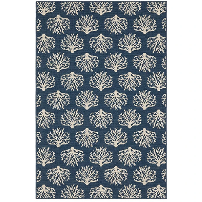 Oriental Weavers MERIDIAN Blue 7420A 7ft.10in. X 10ft.10in. Rect. Rug