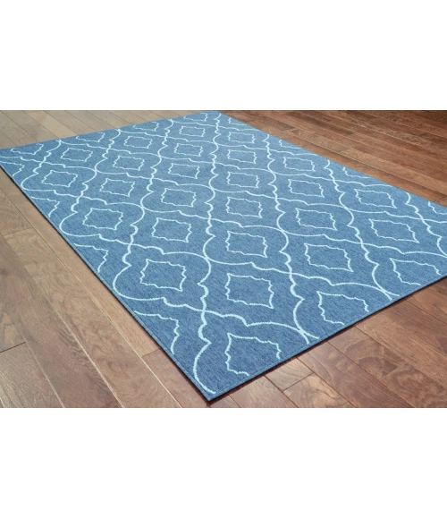 Oriental Weavers Area Rug Meridian 7541B Navy 8' 6" X 13' 0"